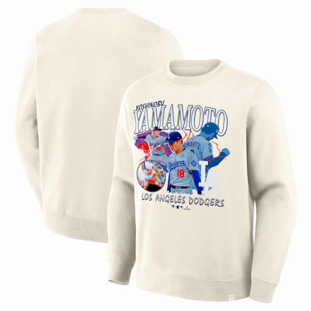 MLB Yoshinobu Yamamoto Los Angeles Dodgers Fanatics Montage Legacy Sweatshirt