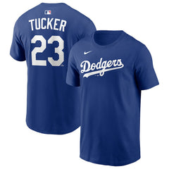 MLB Kyle Tucker Los Angeles Dodgers Nike Name & Number T-Shirt