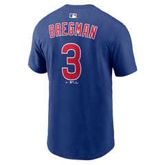 MLB Alex Bregman Chicago Cubs Nike Home Name & Number T-Shirt
