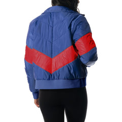 The Wild Collective Women's Puffer Full-Zip Hoodie - Buffalo Bills