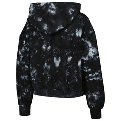 The Wild Collective Women's Tie-Dye Cropped Pullover Hoodie - Minnesota Vikings