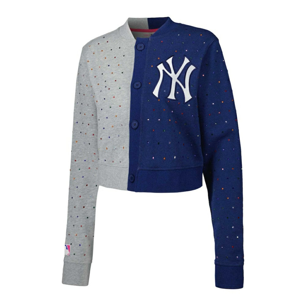 MLB New York Yankees Terez Women's Cropped Button-Up Cardigan