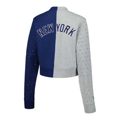MLB New York Yankees Terez Women's Cropped Button-Up Cardigan