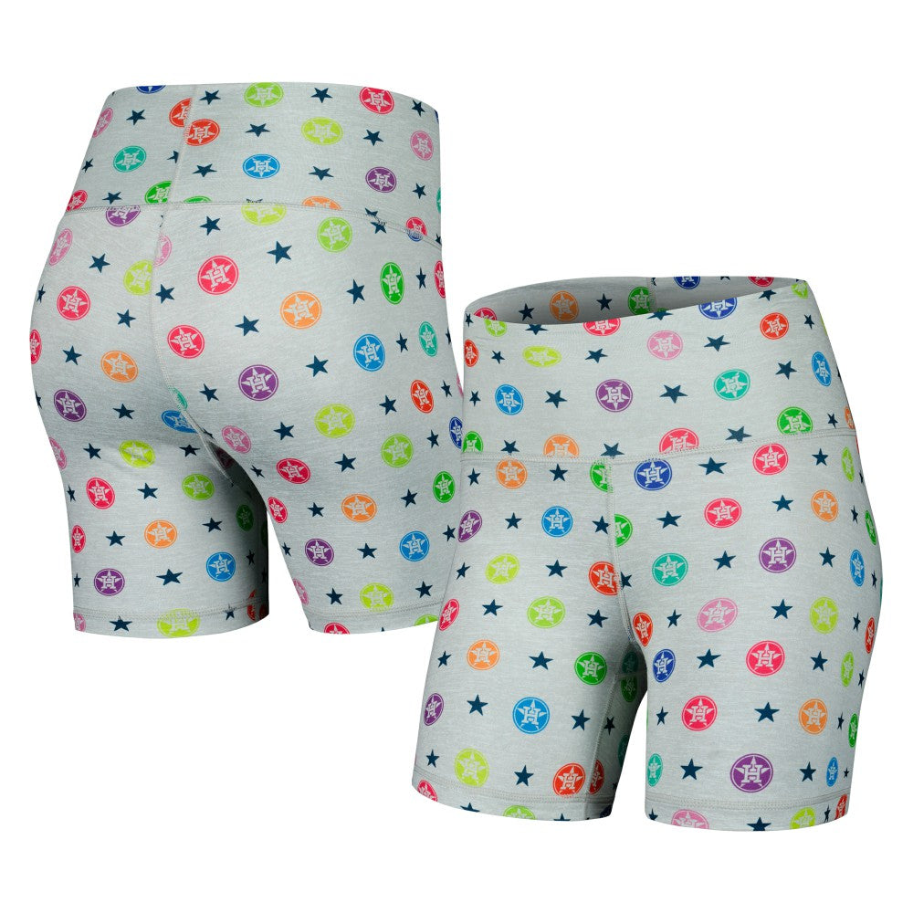 MLB Houston Astros Terez Women's TLC Rainbow Shorts