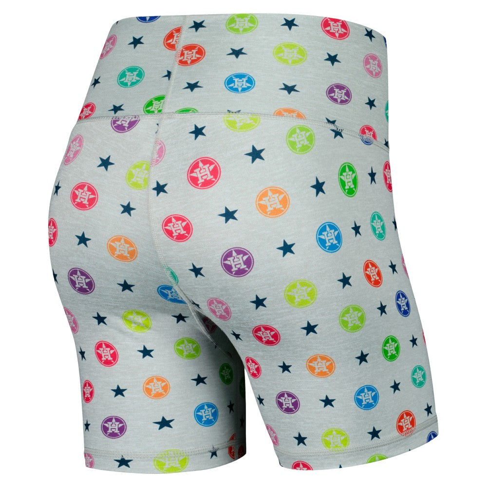 MLB Houston Astros Terez Women's TLC Rainbow Shorts