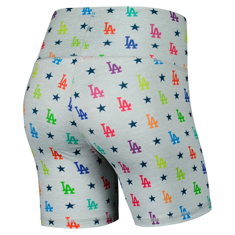 MLB Los Angeles Dodgers Terez Women's TLC Rainbow Shorts