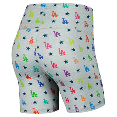 MLB Los Angeles Dodgers Terez Women's TLC Rainbow Shorts
