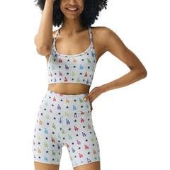 MLB Los Angeles Dodgers Terez Women's TLC Rainbow Shorts