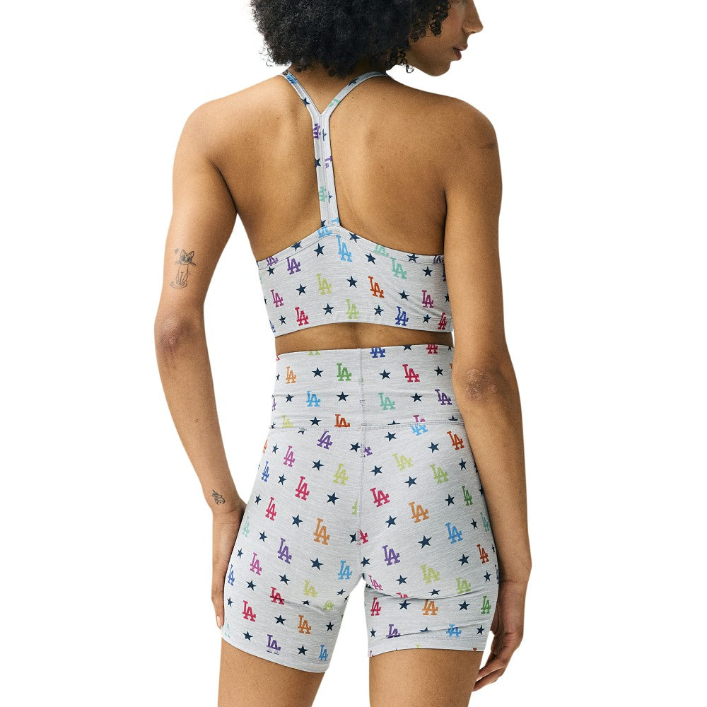 MLB Los Angeles Dodgers Terez Women's TLC Rainbow Shorts