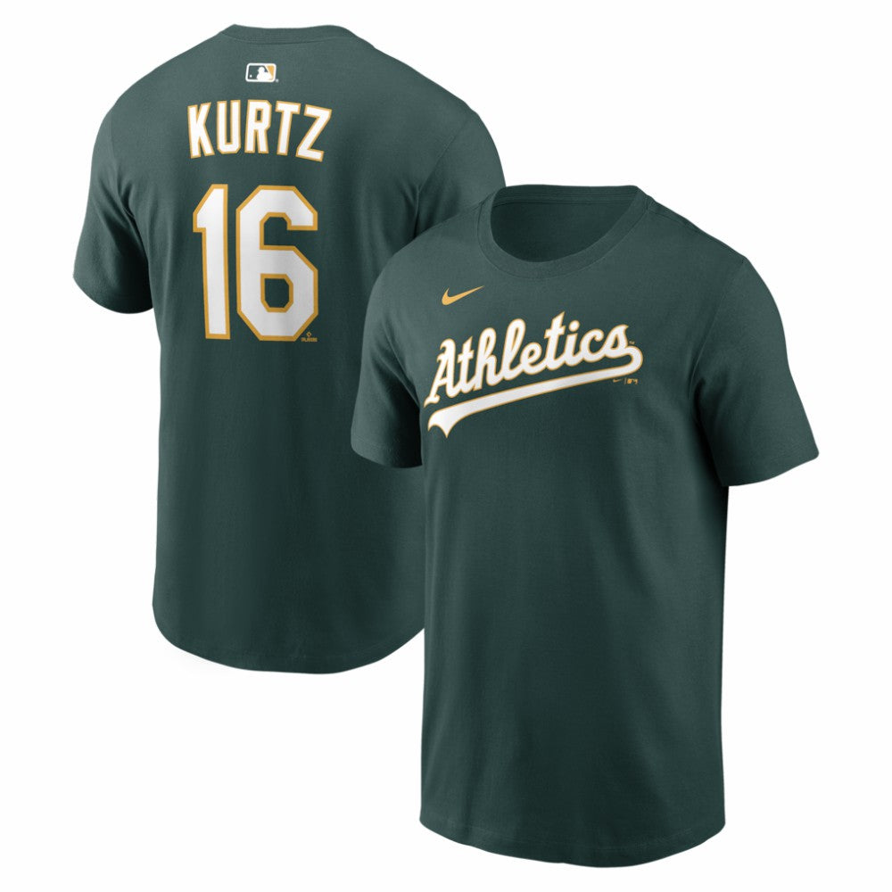 MLB Nick Kurtz Athletics Nike Name & Number T-Shirt
