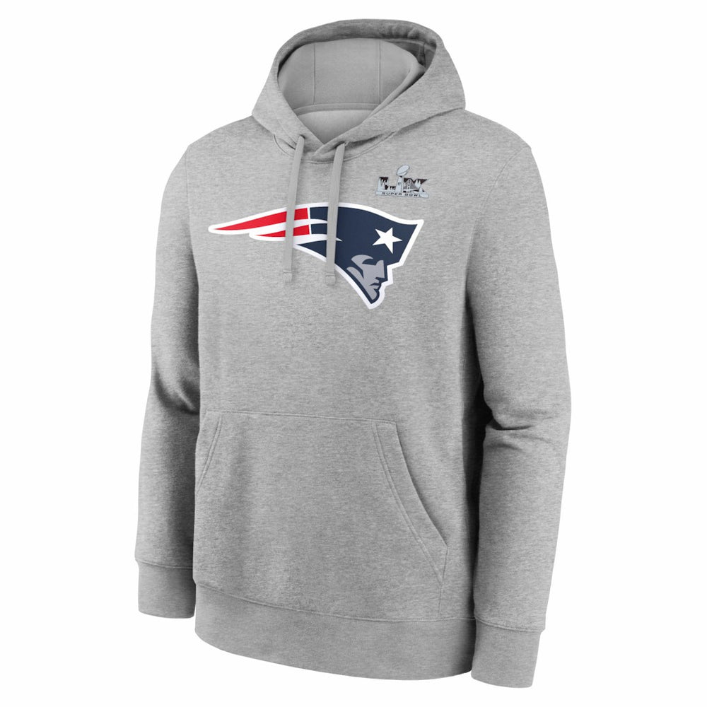Drake Maye  Super Bowl LX Patch Name & Number Hoodie - New England Patriots