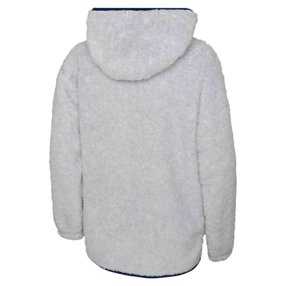 NHL Heather Gray Washington Capitals Girls Youth Ultimate Teddy Fleece Pullover Hoodie
