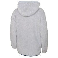 NHL Heather Gray Washington Capitals Girls Youth Ultimate Teddy Fleece Pullover Hoodie