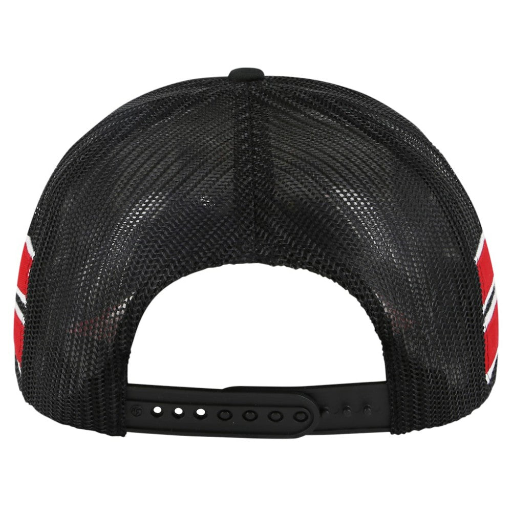 NHL Black Chicago Blackhawks '47 Sideband Stripes Trucker Snapback Hat