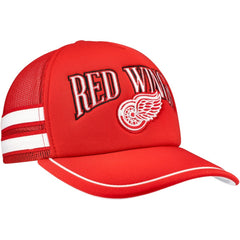 NHL Red Detroit Red Wings '47 Sideband Stripes Trucker Snapback Hat