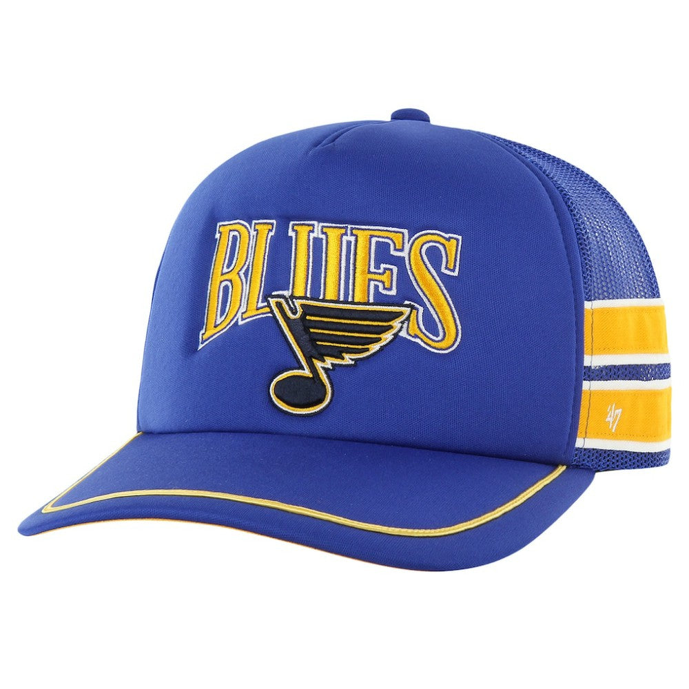 NHL Blue St. Louis Blues '47 Sideband Stripes Trucker Snapback Hat