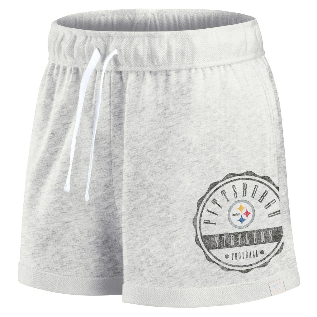 Women's Vintage Badge Shorts - Pittsburgh Steelers
