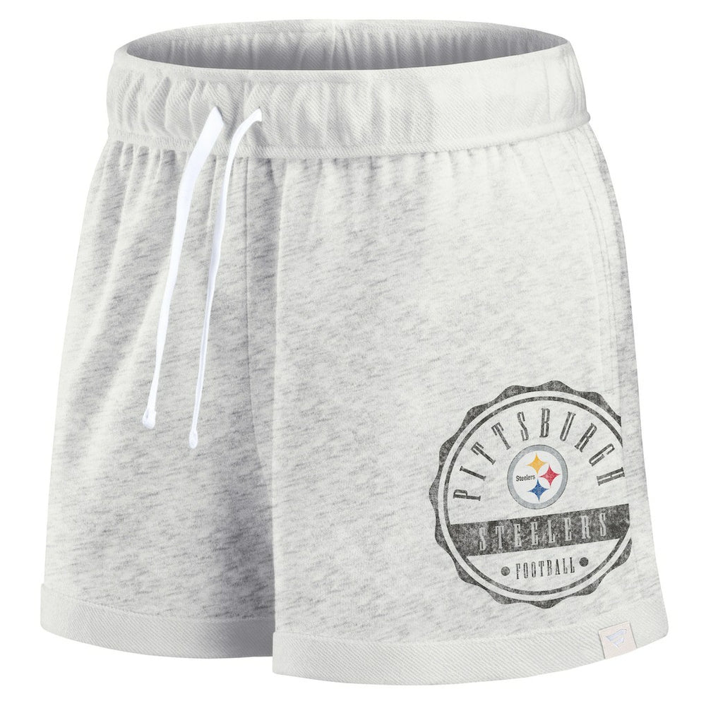Women's Vintage Badge Shorts - Pittsburgh Steelers