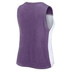 Women's Script Color Block Tank Top - Baltimore Ravens