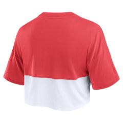 Women's Boxy Color Split Cropped T-Shirt - San Francisco 49ers