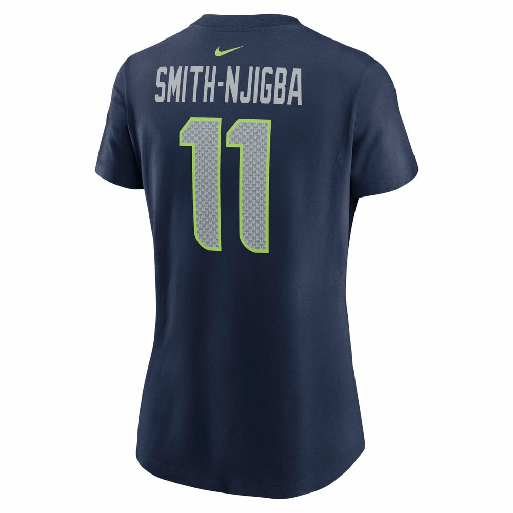 Jaxon Smith-Njigba  Women's Super Bowl LX Patch Name & Number T-Shirt - Seattle Seahawks