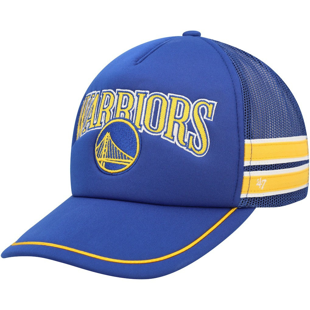NBA Golden State Warriors '47 Sidebrand Stripes Trucker Adjustable Hat sale