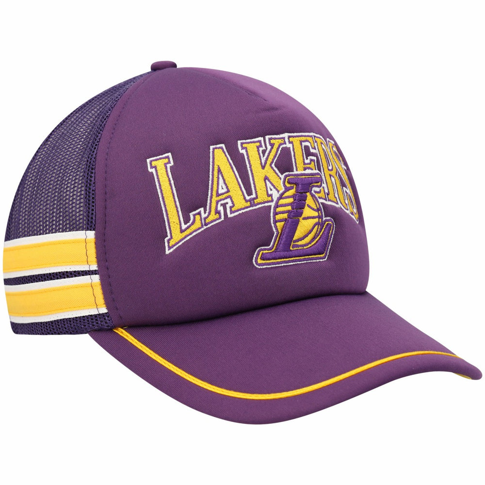 NBA Los Angeles Lakers '47 Sidebrand Stripes Trucker Adjustable Hat