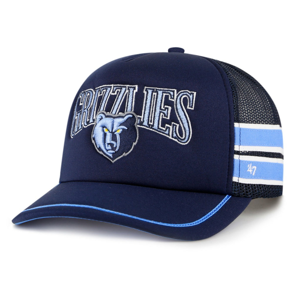 NBA Memphis Grizzlies '47 Sidebrand Stripes Trucker Adjustable Hat