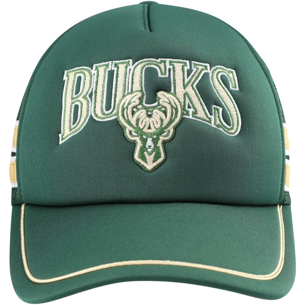 NBA Milwaukee Bucks '47 Sidebrand Stripes Trucker Adjustable Hat