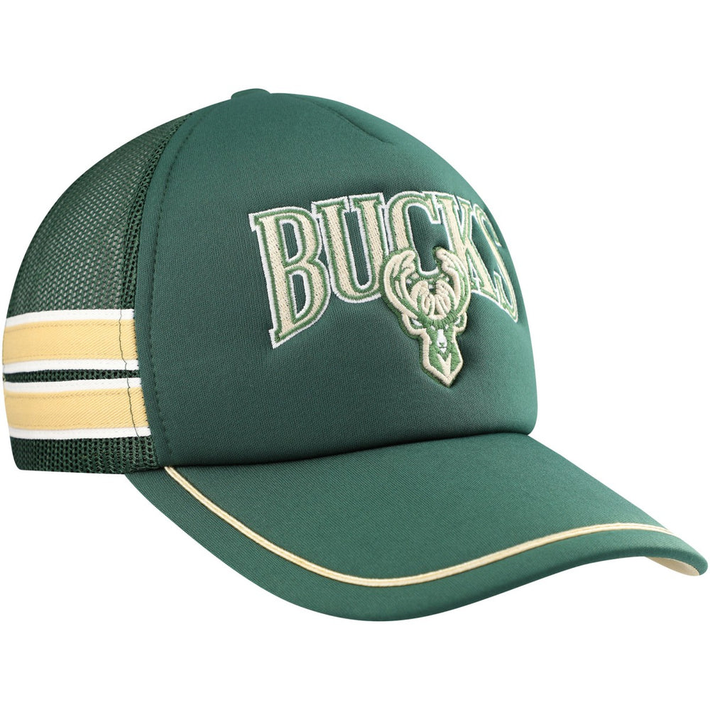 NBA Milwaukee Bucks '47 Sidebrand Stripes Trucker Adjustable Hat