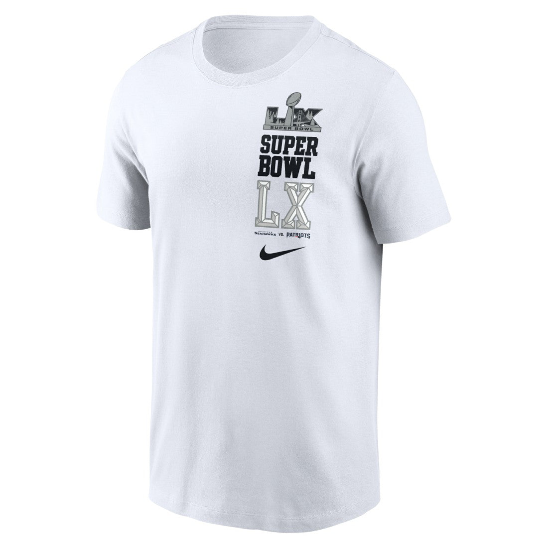 vs. Seattle Seahawks Super Bowl LX Dueling T-Shirt - New England Patriots