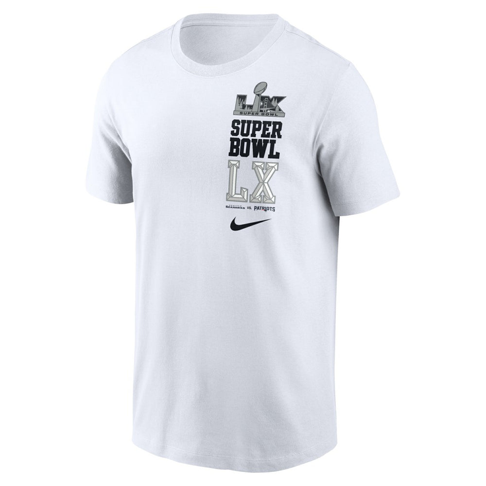 vs. Seattle Seahawks Super Bowl LX Dueling T-Shirt - New England Patriots