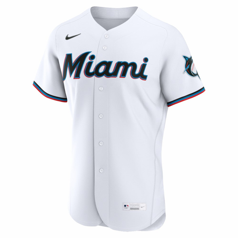 MLB Miami Marlins Nike Home Authentic Custom Jersey