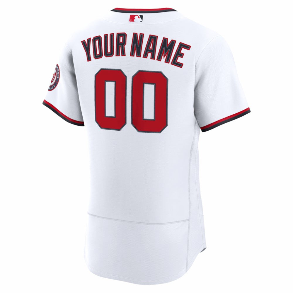 MLB Washington Nationals Nike Home Authentic Custom Jersey