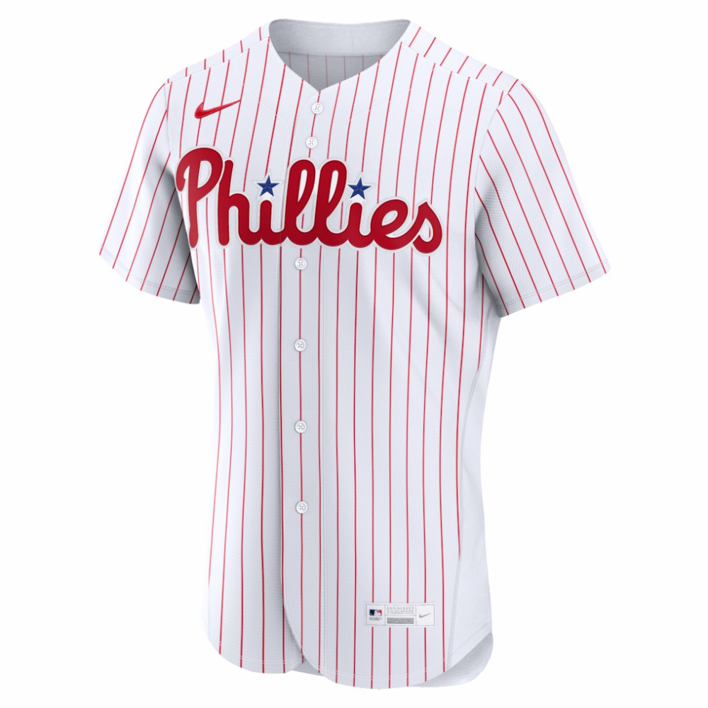 MLB Philadelphia Phillies Nike Home Authentic Custom Jersey