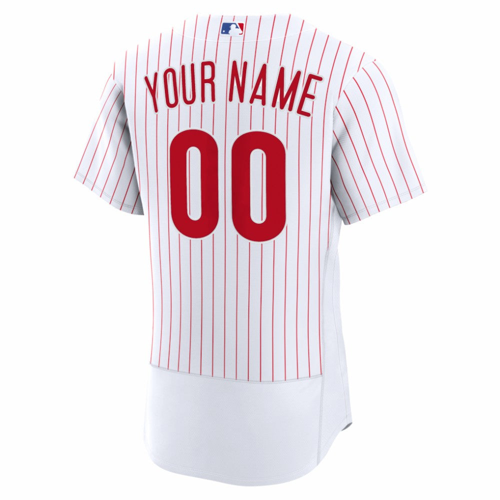 MLB Philadelphia Phillies Nike Home Authentic Custom Jersey