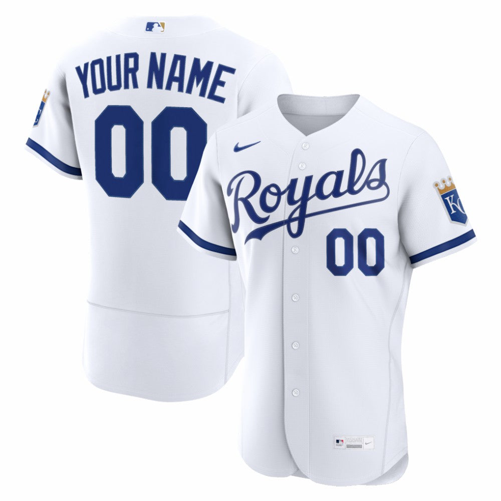 MLB Kansas City Royals Nike Home Authentic Custom Jersey