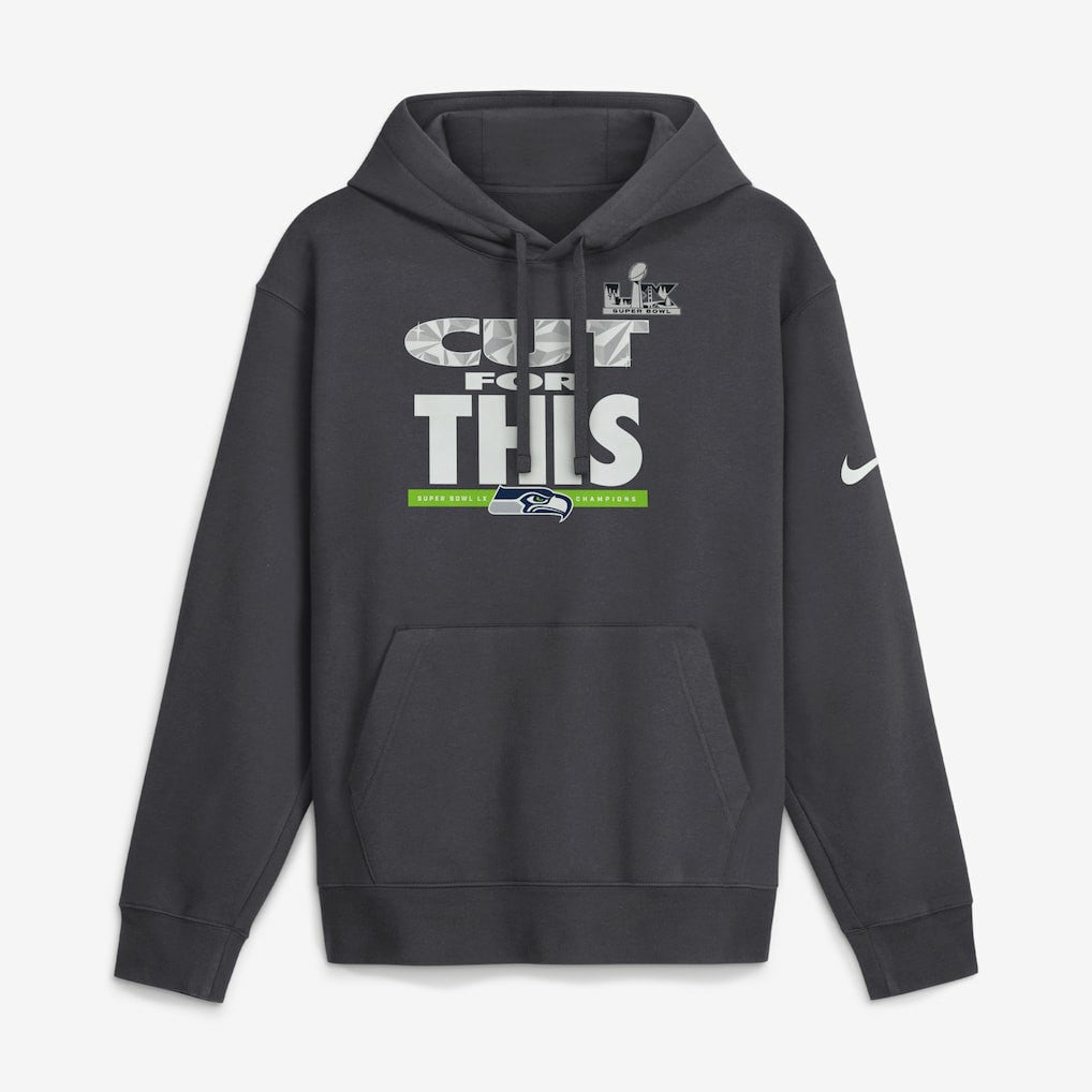 Super Bowl LX Champions Pickoff Move Parade Club Fleece Hoodie - Seattle Seahawks