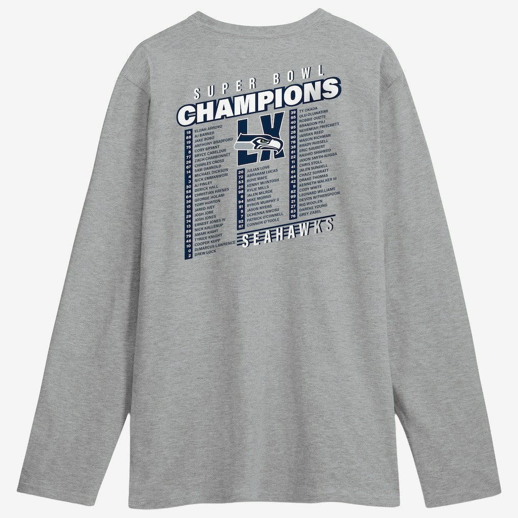 Super Bowl LX Champions Best Teammates Roster Long Sleeve T-Shirt - Seattle Seahawks