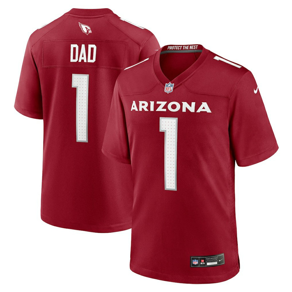 Number 1 Dad  Game Jersey - Arizona Cardinals