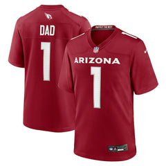 Number 1 Dad  Game Jersey - Arizona Cardinals