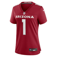 Number 1 Mom  Women's Game Jersey - Arizona Cardinals