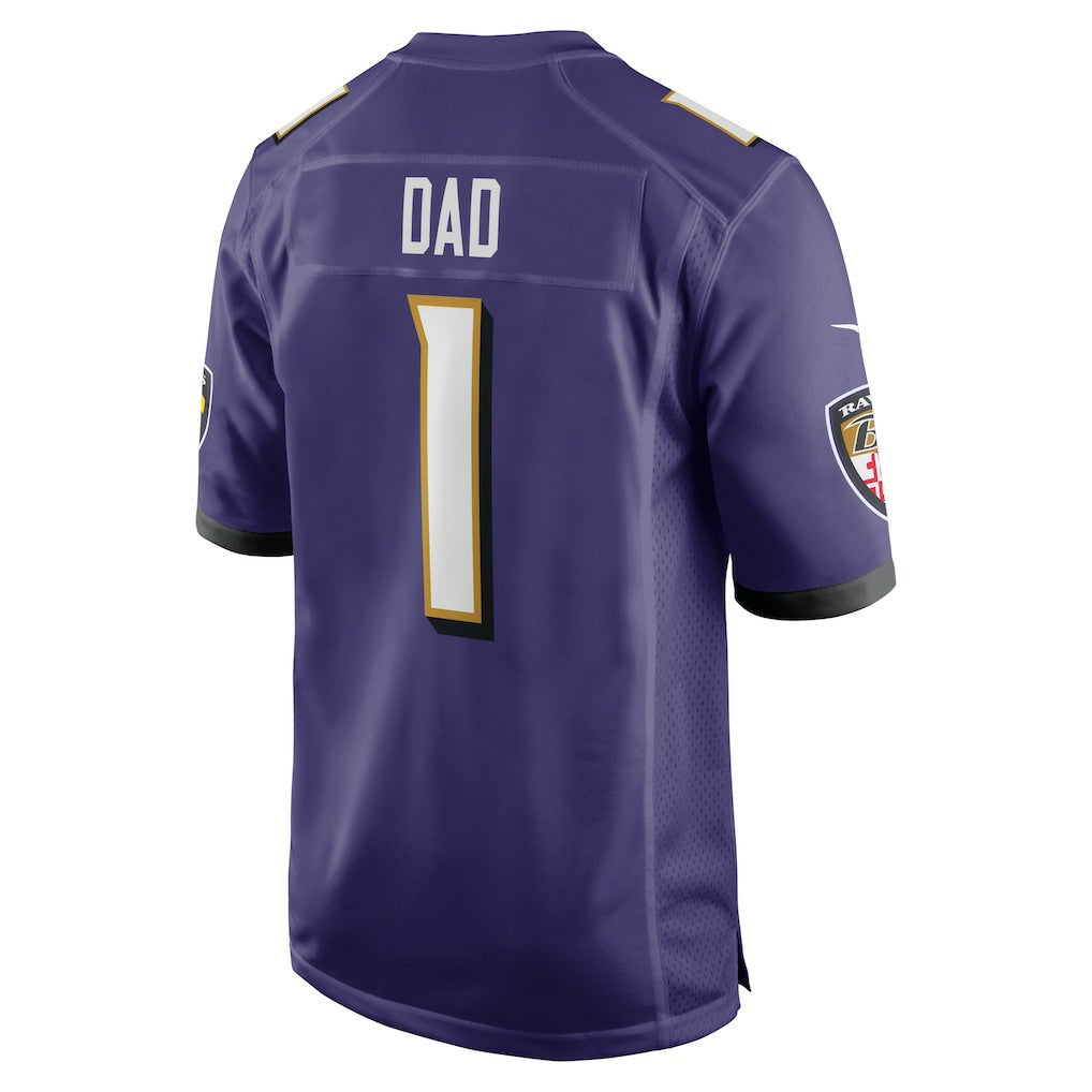 Number 1 Dad  Game Jersey - Baltimore Ravens