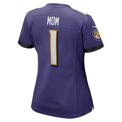 Number 1 Mom  Women's Game Jersey - Baltimore Ravens