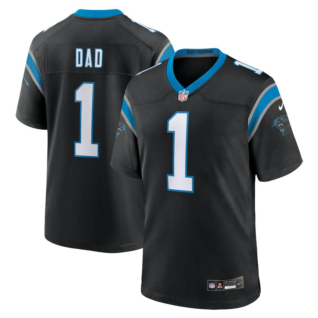 Number 1 Dad  Game Jersey - Carolina Panthers
