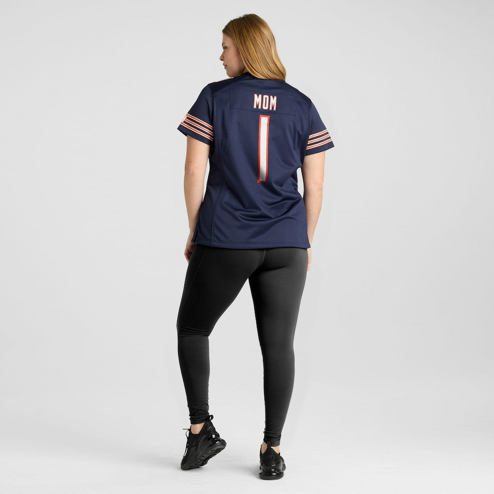 Number 1 Mom  Women's Game Jersey - Chicago Bears