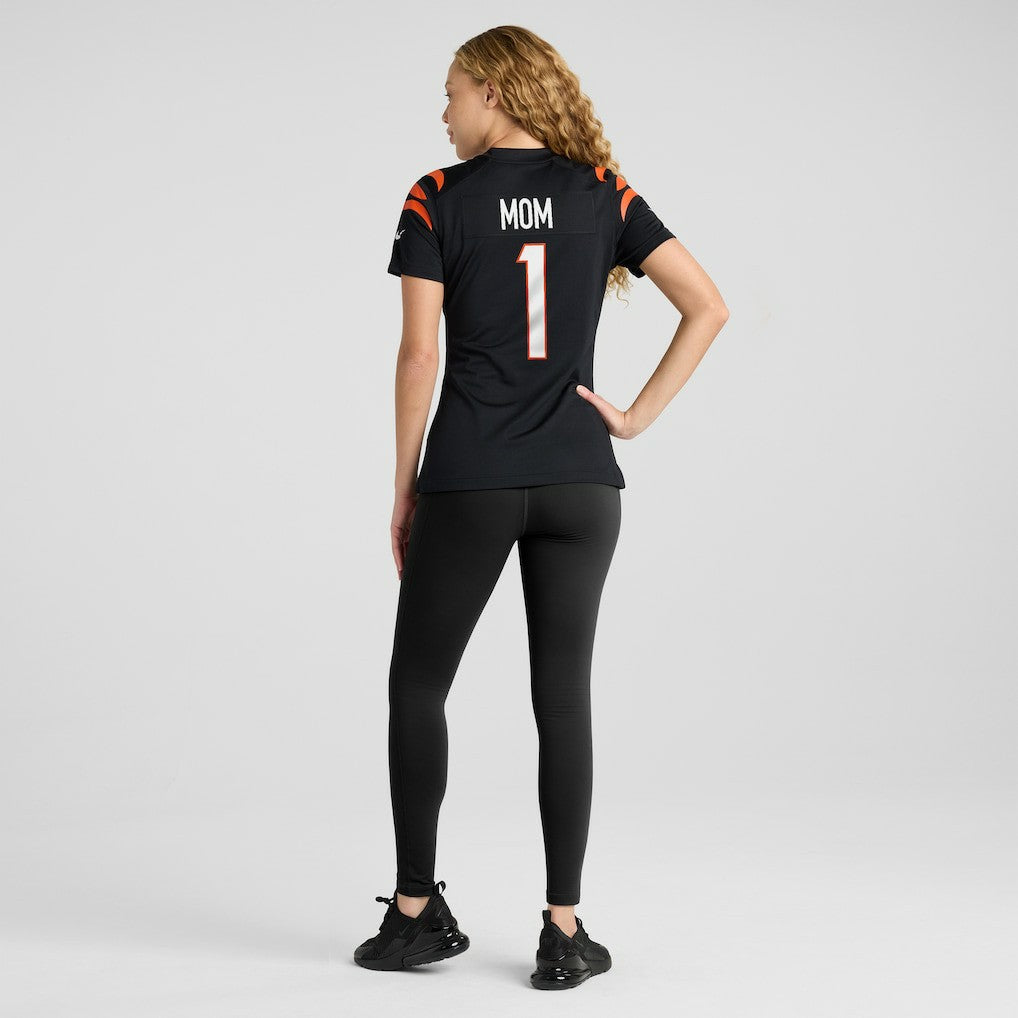 Number 1 Mom  Women's Game Jersey - Cincinnati Bengals