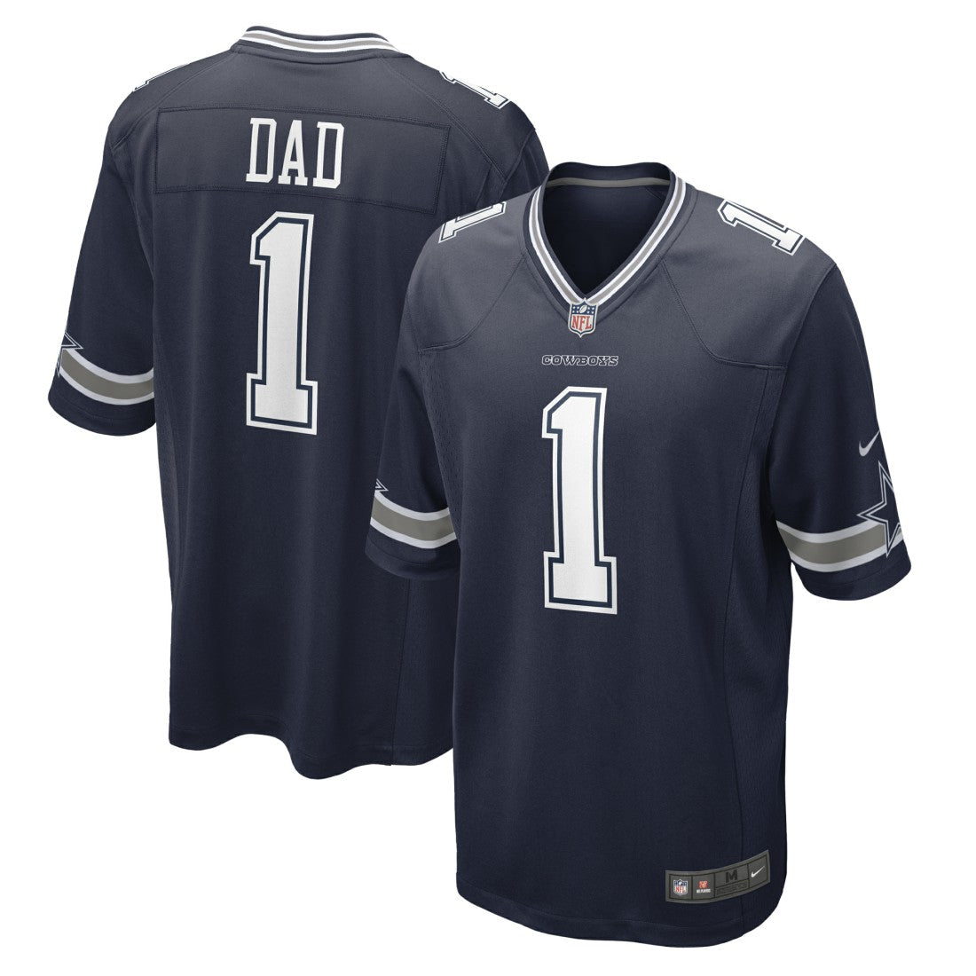 Number 1 Dad  Game Jersey - Dallas Cowboys