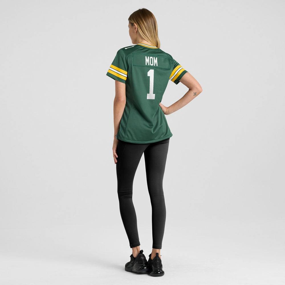 Number 1 Mom  Women's Game Jersey - Green Bay Packers