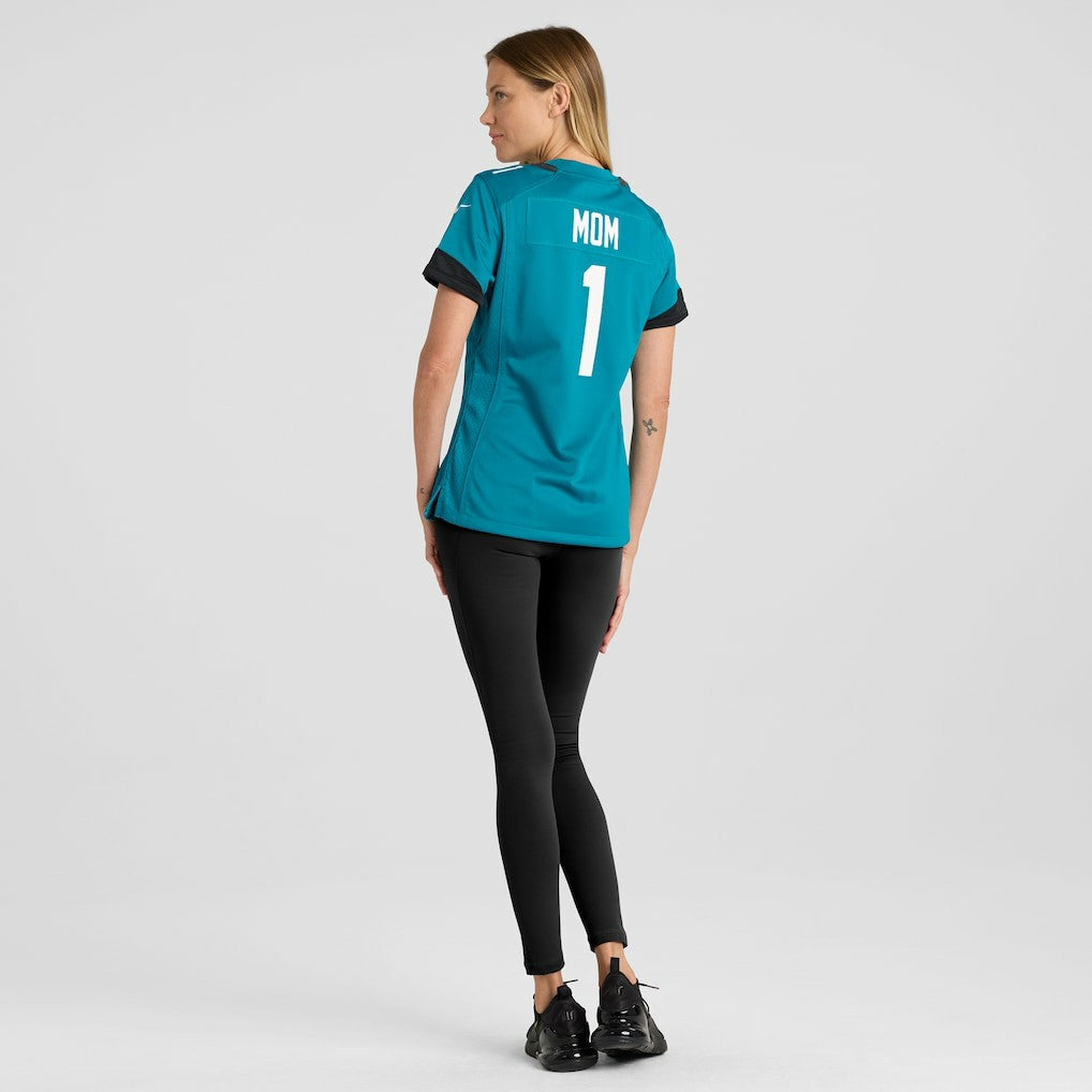 Number 1 Mom  Women's Game Jersey - Jacksonville Jaguars